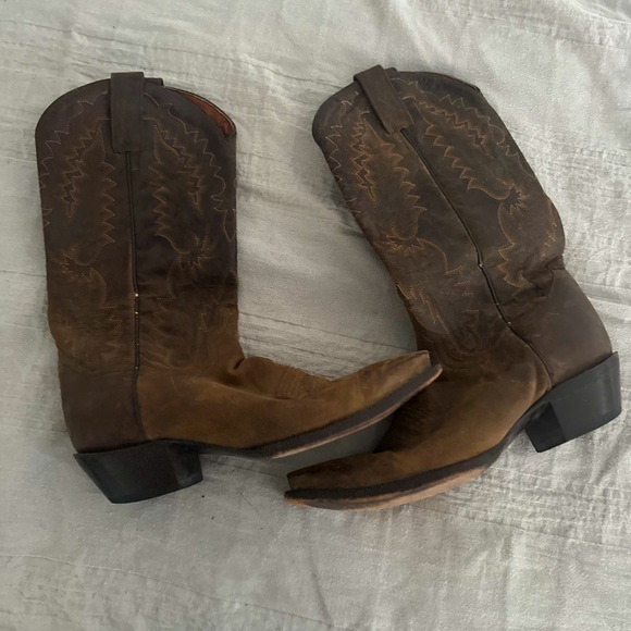 Dan Post Brown Cowgirl Boots - Picture 1 of 2